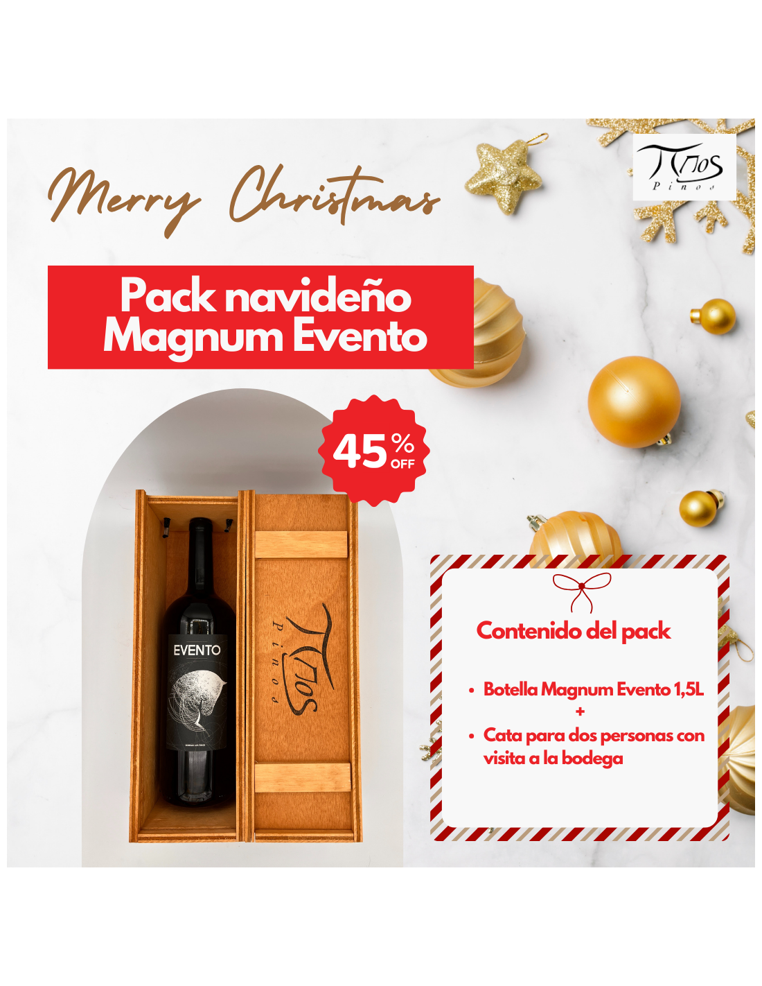 Botella Magnum Evento y cata para dos personas